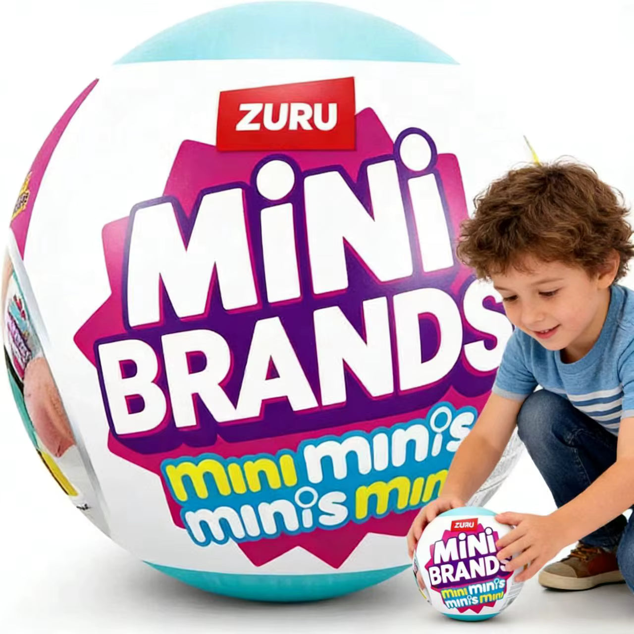 Zuru Mini Minis Refrigerator + 2 Capsules, Fill The Fridge Set, Mini Brands