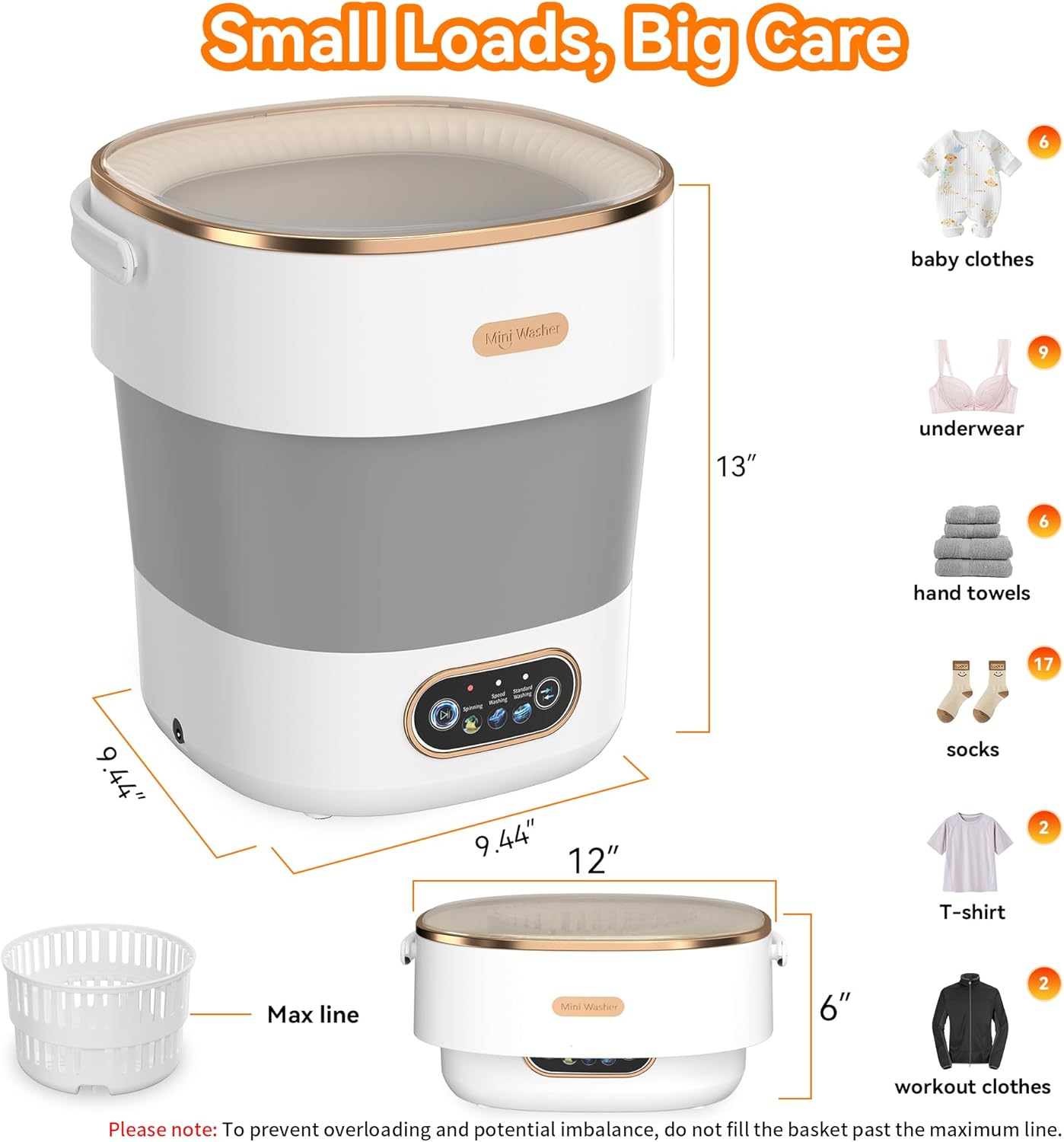 Portable Mini Washing Machine